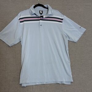 Footjoy FJ Short Sleeve Golf Polo Shirt Men's sz Large w/ Logo